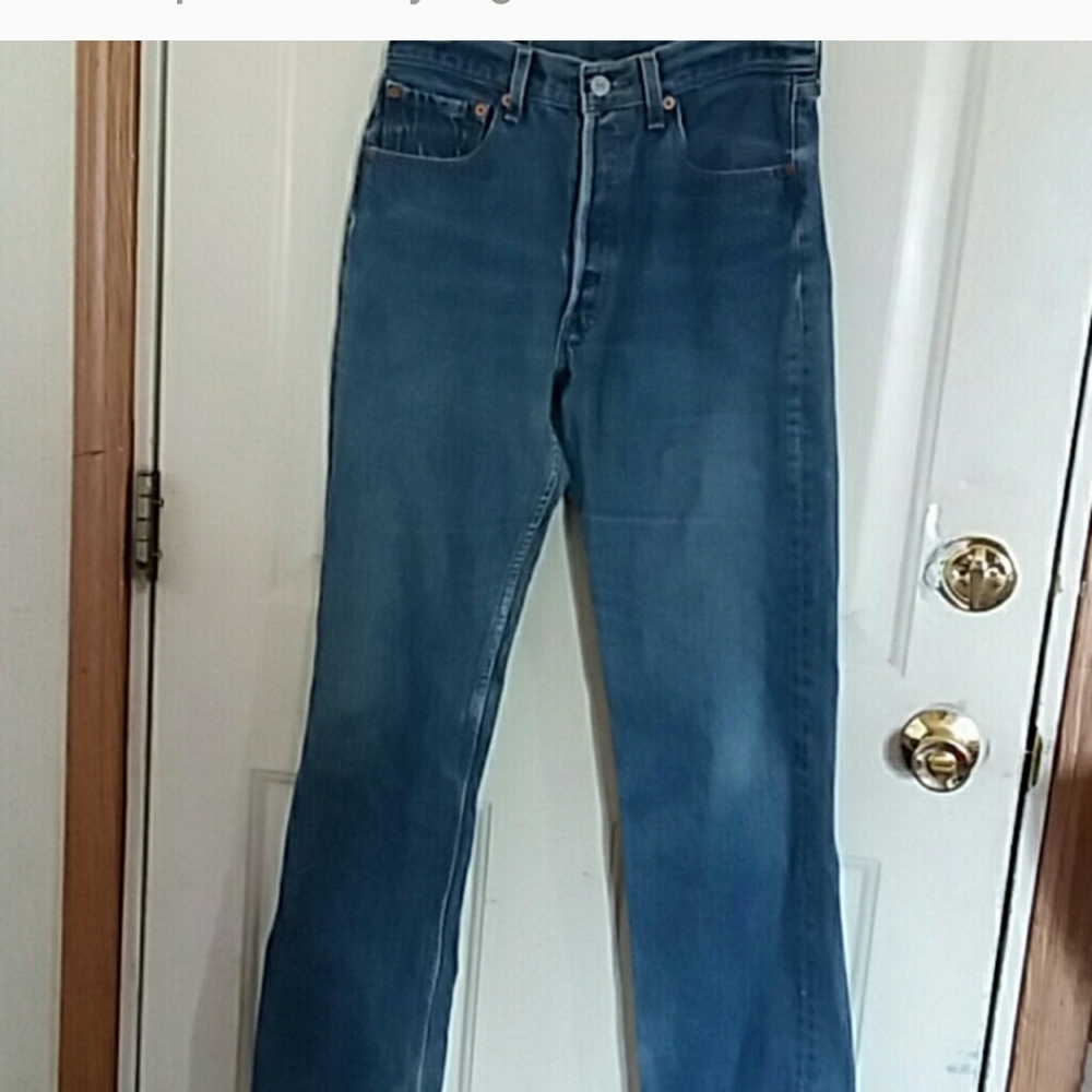 LEVIS 501s VINTAGE JEANS RARE 80s BUTTON FLY/MOM